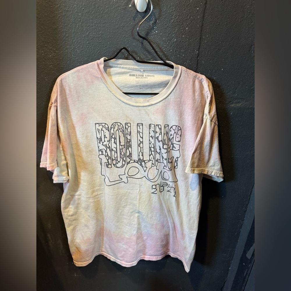 Rolling Loud Miami 2021 Tour Short Sleeve T-Shirt Size XL